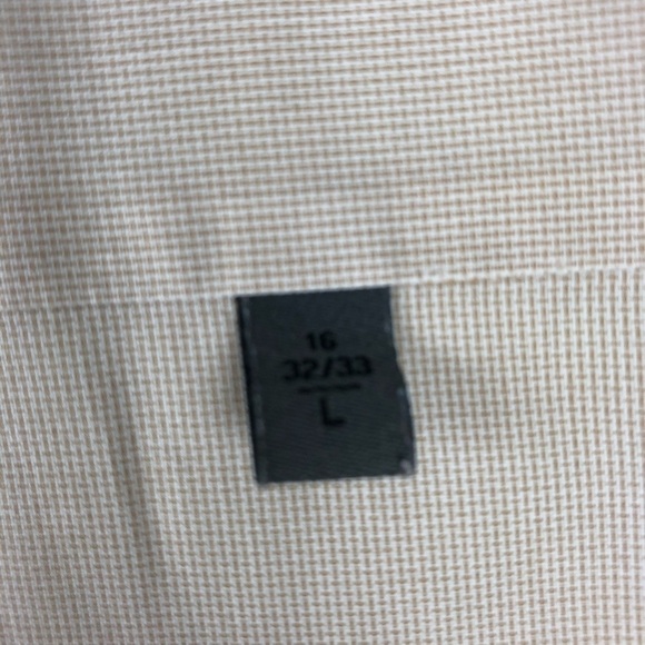 Calvin Klein Mens Size L Tan Long Dress Shirt - Picture 10 of 11